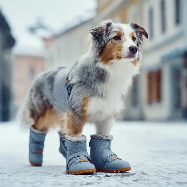 Winter Dog Shoes With Adjustable Straps - Winter Dog Shoes | Laravel