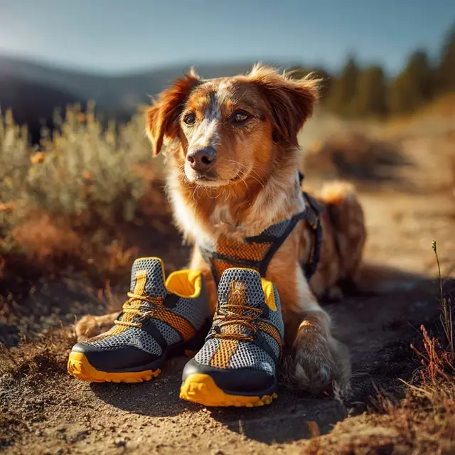 Breathable Dog Shoes for Long Summer Hikes - Hiking Dog Shoes | Laravel