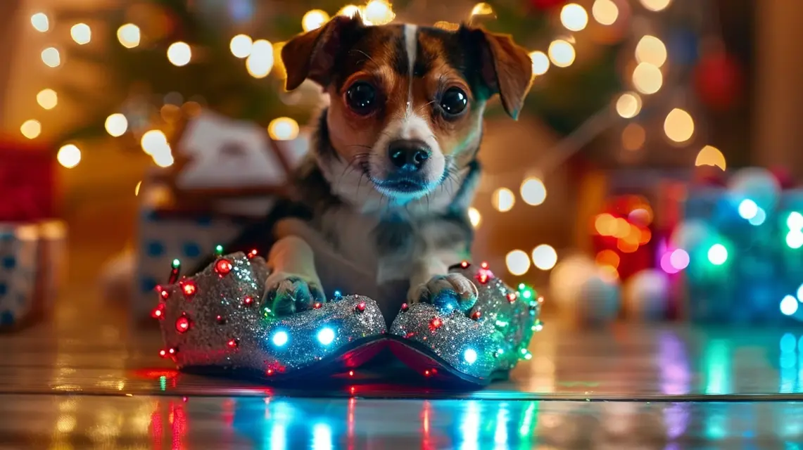 Dog Shoes That Add Sparkle to Holiday Pet Outfits - Fashion Dog Shoes | Laravel