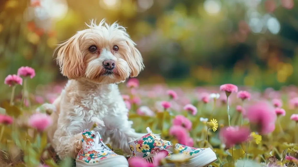 Dog Shoes With Floral Prints for Spring Outfits - Fashion Dog Shoes | Laravel